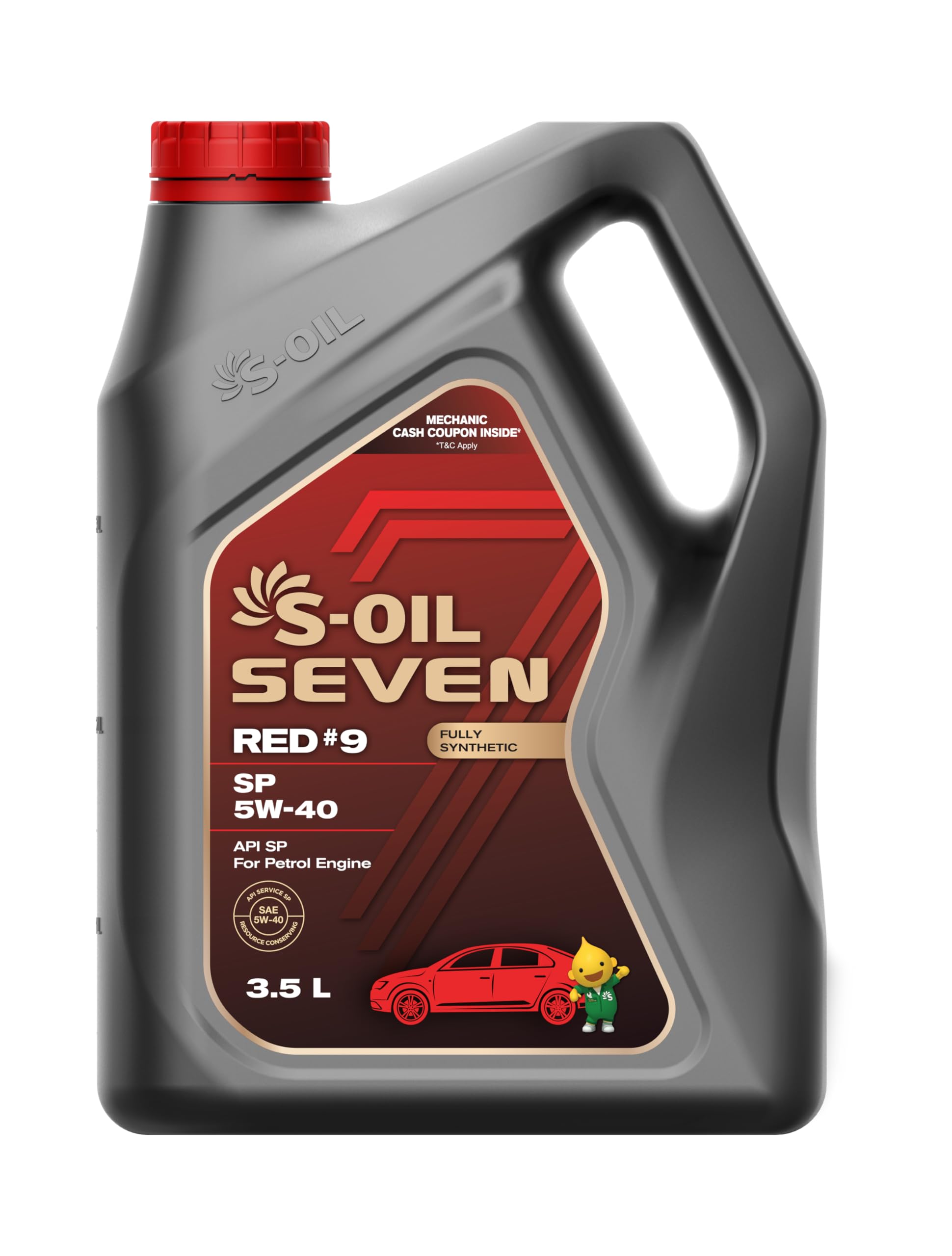 S-OIL SEVEN RED#9 5W-40 エンジンオイル S-OIL 7 RED #9 SP 5W-40 [3.5 L] - Passenger Car Motor Oil : Amazon